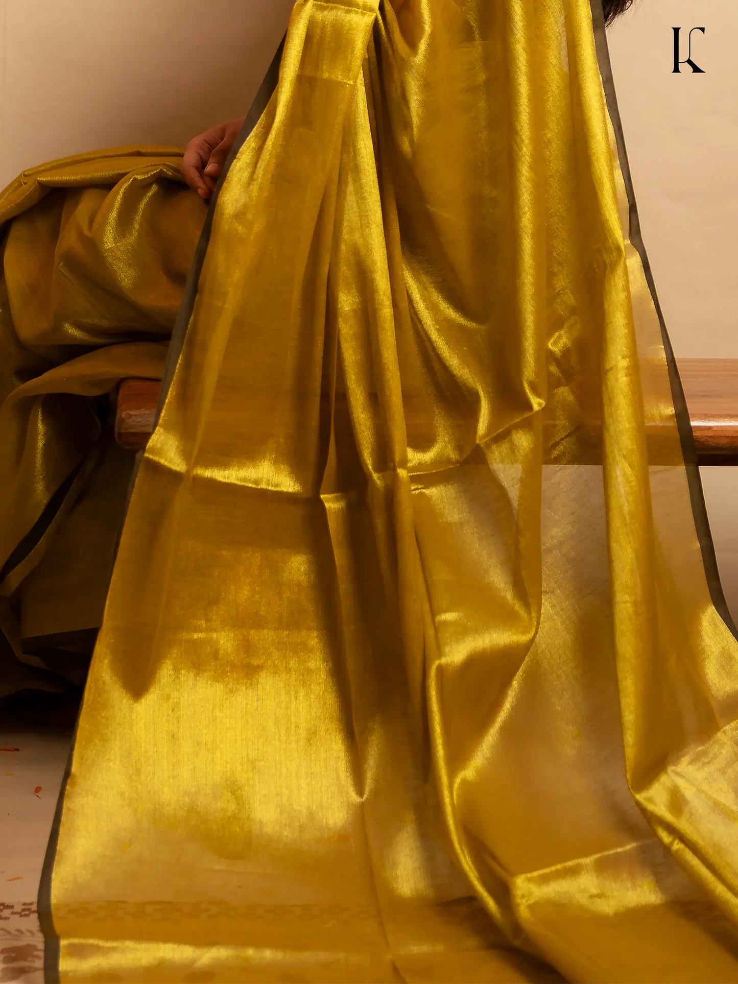 Kahanni Golden Tissue Silk
