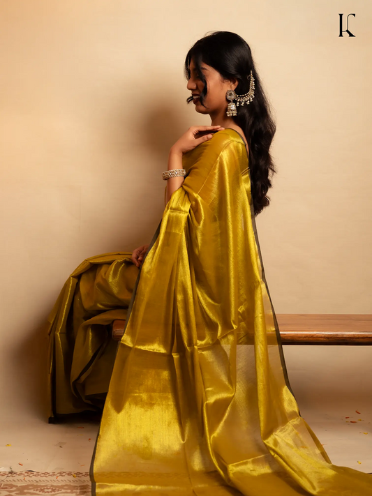 Kahanni Golden Tissue Silk