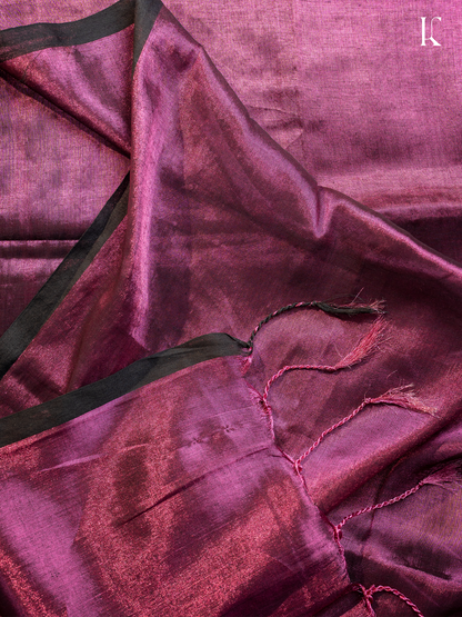 Kahanni Wine Purple Tissue Silk