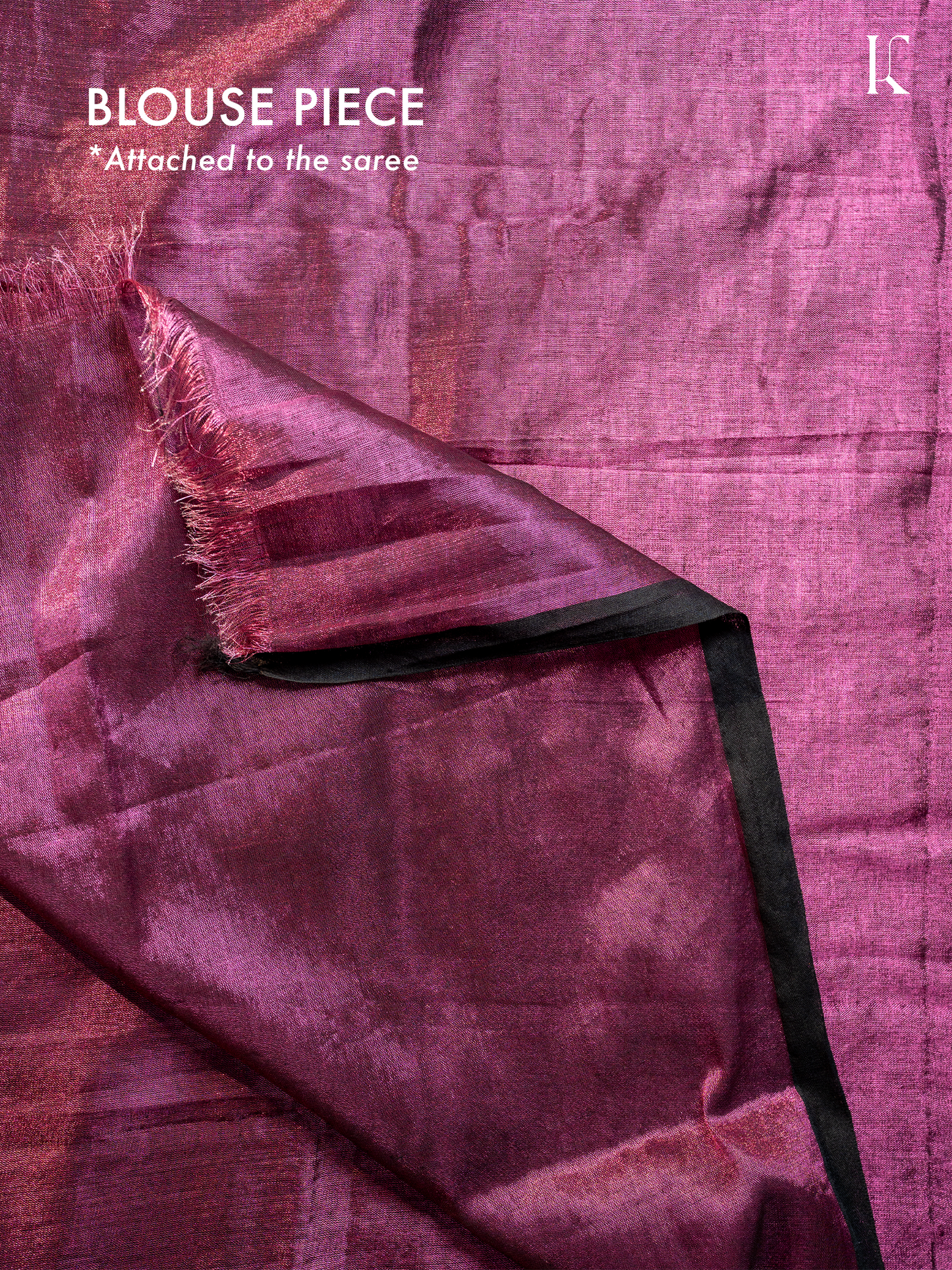 Kahanni Wine Purple Tissue Silk