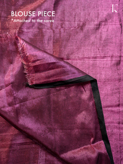 Kahanni Wine Purple Tissue Silk